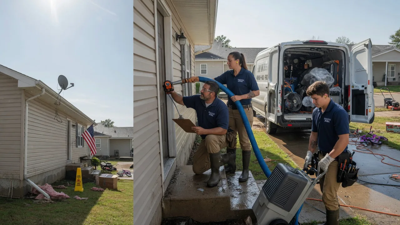 Ceiling Water Damage Restoration in Piqua, OH near me